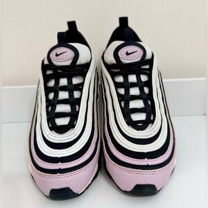 Nike Kids Sneakers - Black, White, and Light Purple